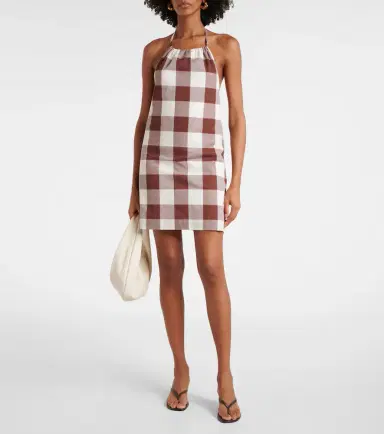 Posse Callie gingham cotton minidress | Thumbnail 2