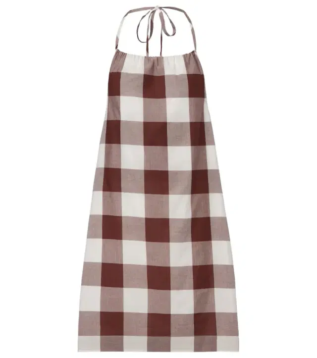 Posse Callie gingham cotton minidress