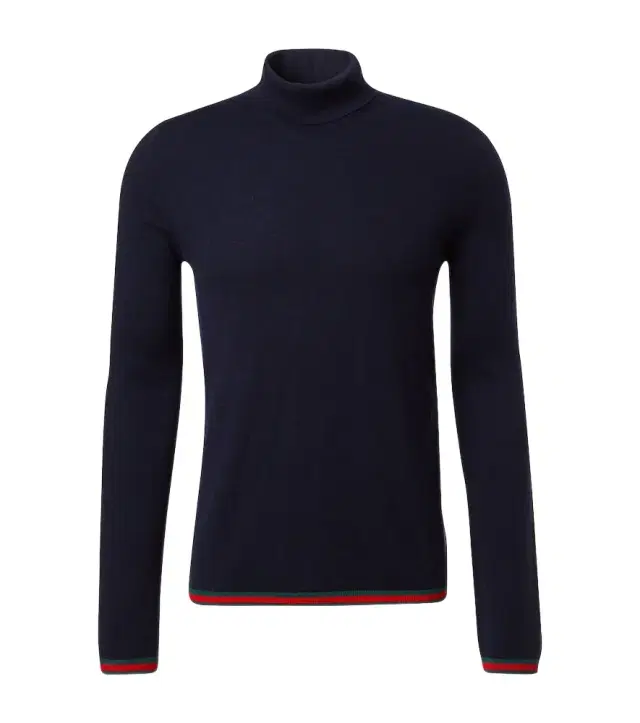 Webstripe cashmere turtleneck sweater