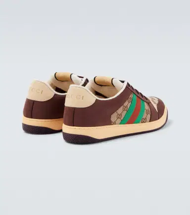 Gucci Screener GG Canvas and suede sneakers | Thumbnail 2
