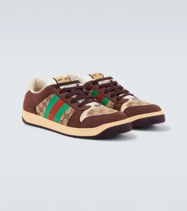 Gucci Screener GG Canvas and suede sneakers | Thumbnail 3