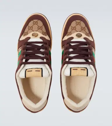 Gucci Screener GG Canvas and suede sneakers | Thumbnail 4