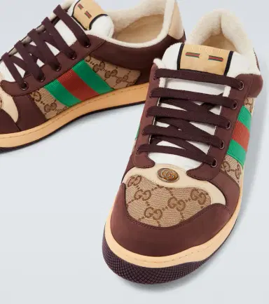 Gucci Screener GG Canvas and suede sneakers | Thumbnail 6