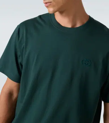 Gucci Double G cotton jersey T-shirt | Thumbnail 5
