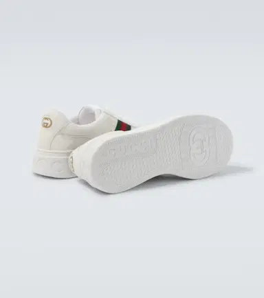 Gucci Web Stripe leather sneakers | Thumbnail 5 Gucci Web Stripe leather sneakers | Thumbnail 5