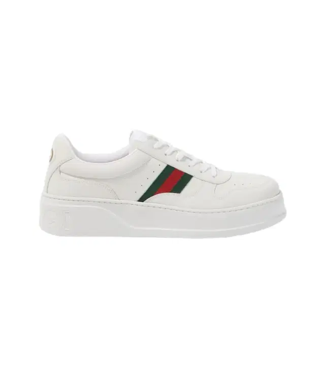 Gucci Web Stripe leather sneakers