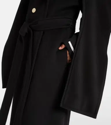 Sportmax Baldo scarf-detail virgin wool coat | Thumbnail 3