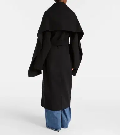 Sportmax Baldo scarf-detail virgin wool coat | Thumbnail 5