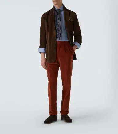 dunhill Cotton and silk corduroy pants | Thumbnail 2 dunhill Cotton and silk corduroy pants | Thumbnail 2