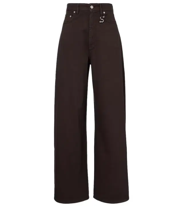 Sportmax Siamese mid-rise wide-leg jeans
