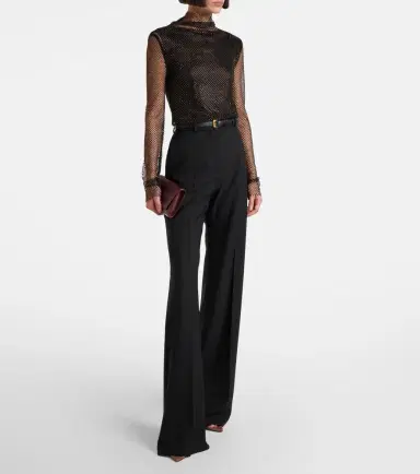 Sportmax Gerarda embellished mesh top | Thumbnail 2