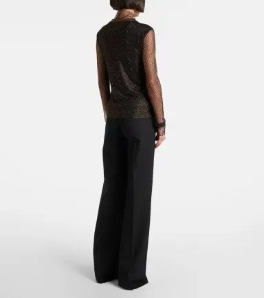 Sportmax Gerarda embellished mesh top | Thumbnail 3