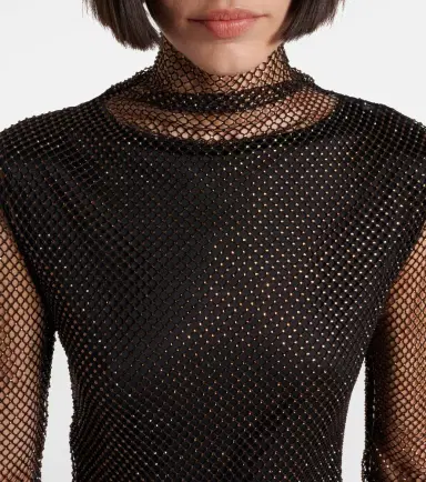 Sportmax Gerarda embellished mesh top | Thumbnail 5