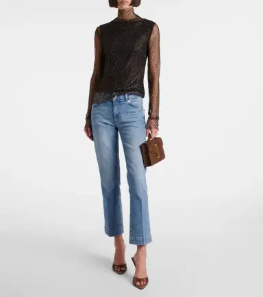 Sportmax Schermo low-rise cropped bootcut jeans | Thumbnail 2