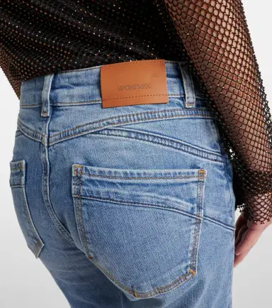 Sportmax Schermo low-rise cropped bootcut jeans | Thumbnail 3
