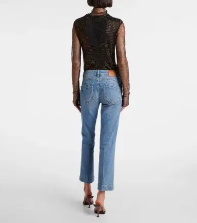 Sportmax Schermo low-rise cropped bootcut jeans | Thumbnail 4