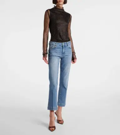 Sportmax Schermo low-rise cropped bootcut jeans | Thumbnail 5