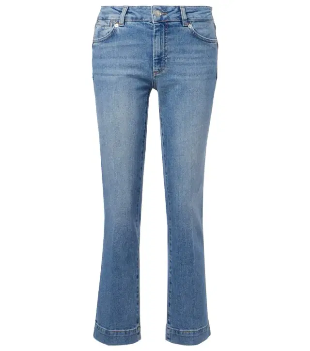 Sportmax Schermo low-rise cropped bootcut jeans