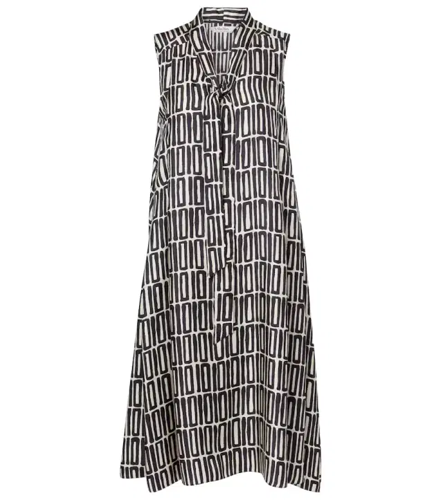 'S Max Mara Jackie silk twill midi dress
