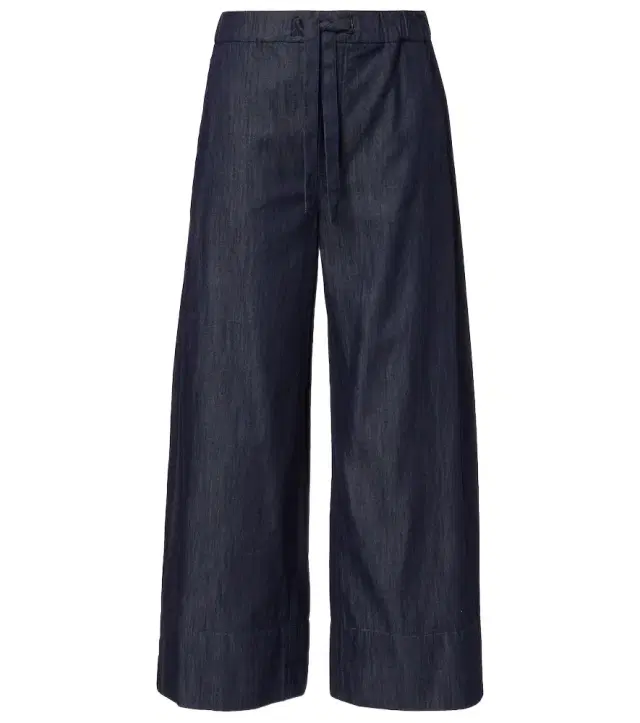 'S Max Mara Jour cotton chambray wide-leg pants