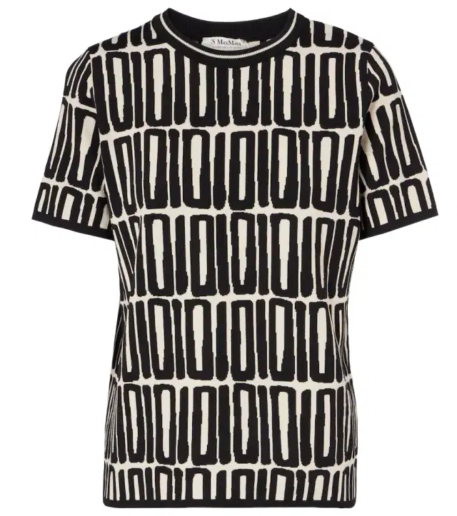 'S Max Mara Ramo printed cotton top