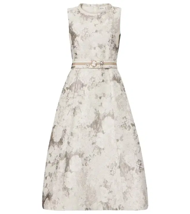 'S Max Mara Cotton-blend jacquard midi dress