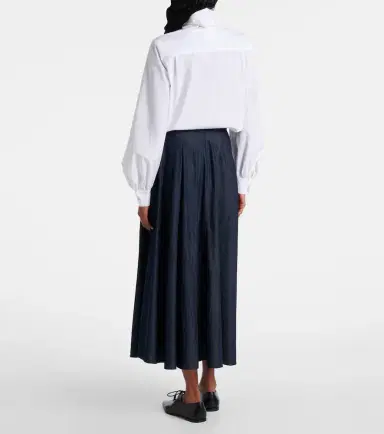 'S Max Mara 'S Max Mara Amanda chambray maxi skirt | Thumbnail 4 'S Max Mara 'S Max Mara Amanda chambray maxi skirt | Thumbnail 4