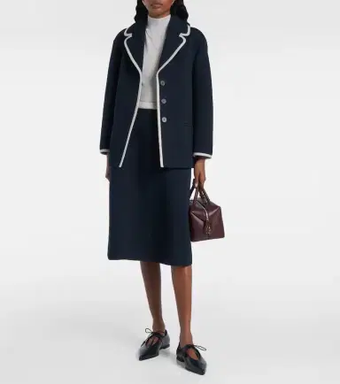 'S Max Mara Abaco pleated jersey midi skirt | Thumbnail 2