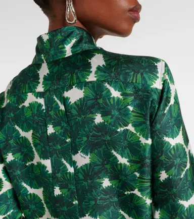 Max Mara Rodesia printed silk twill shirt | Thumbnail 4