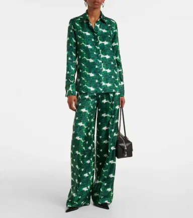 Max Mara Rodesia printed silk twill shirt | Thumbnail 6