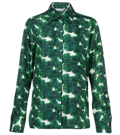 Max Mara Rodesia printed silk twill shirt | Thumbnail 1