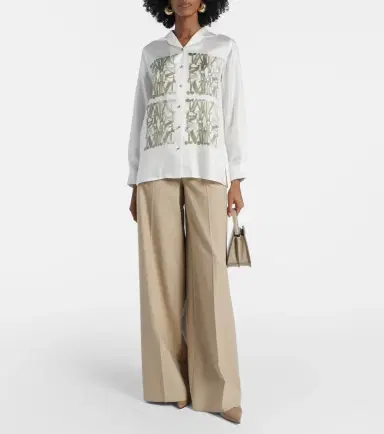 Max Mara Printed silk shirt | Thumbnail 4