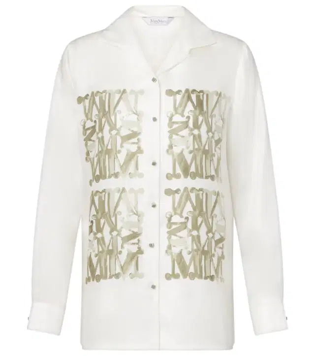 Max Mara Printed silk shirt