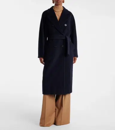 Max Mara Madame wool and cashmere wrap coat | Thumbnail 3