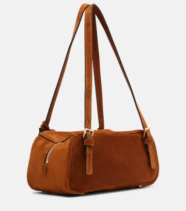 Versace Tag suede shoulder bag | Thumbnail 2 Versace Tag suede shoulder bag | Thumbnail 2