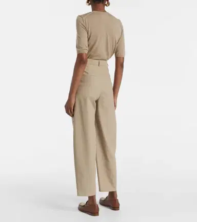 Max Mara Duomo cotton straight pants | Thumbnail 5