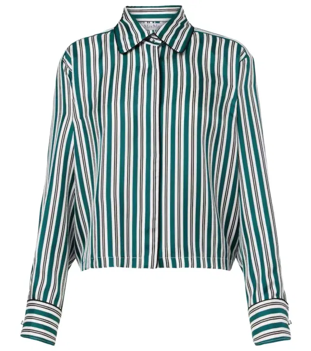 Max Mara Brama striped silk shirt