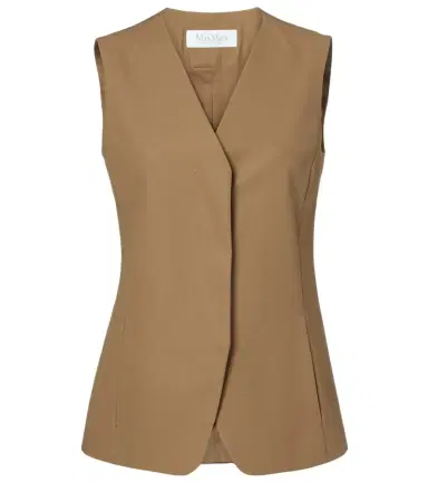 Max Mara Cotton twill vest | Thumbnail 1 Max Mara Cotton twill vest | Thumbnail 1