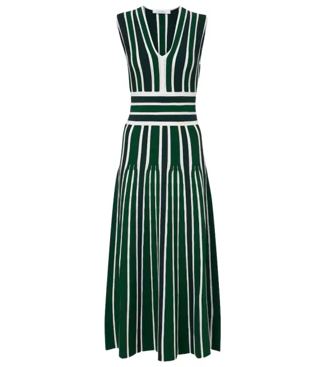 Max Mara Tallone striped maxi dress