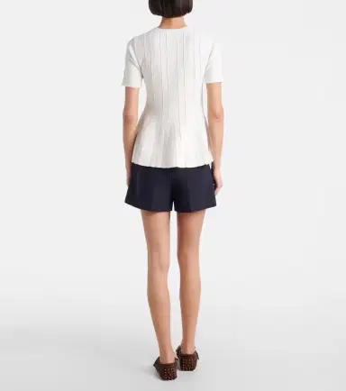 Max Mara Epoche peplum open-knit top | Thumbnail 3