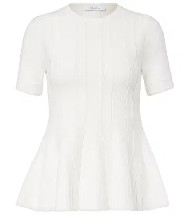 Max Mara Epoche peplum open-knit top | Thumbnail 1