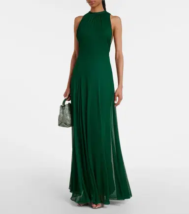 Max Mara Carnet mesh jersey maxi dress | Thumbnail 4 Max Mara Carnet mesh jersey maxi dress | Thumbnail 4