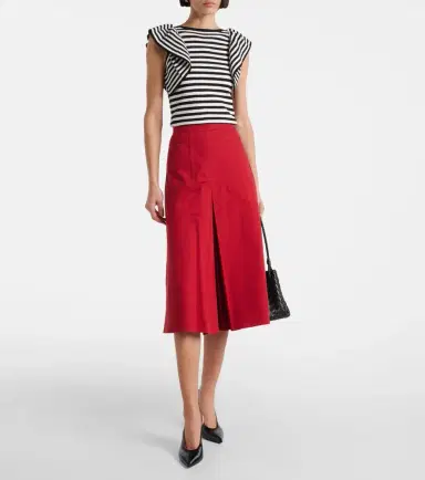 Max Mara Vieste ruffled striped top | Thumbnail 2