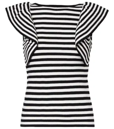 Max Mara Vieste ruffled striped top | Thumbnail 1