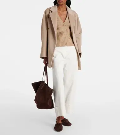 Max Mara Bimba cotton-blend crêpe vest | Thumbnail 2