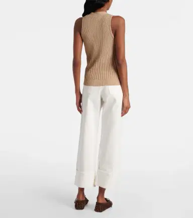 Max Mara Bimba cotton-blend crêpe vest | Thumbnail 4