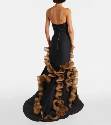 Maticevski Explode ruffled wool and silk gown | Thumbnail 3