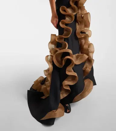Maticevski Explode ruffled wool and silk gown | Thumbnail 4