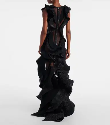 Maticevski Ellipsoid Wave ruffled gown | Thumbnail 2