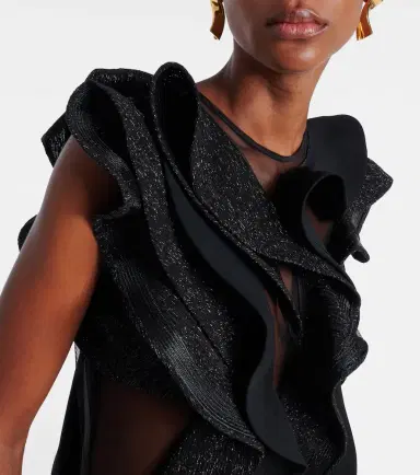 Maticevski Ellipsoid Wave ruffled gown | Thumbnail 3